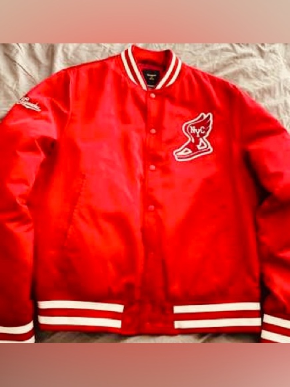 Superdry Slim Fit  Embroidered NY Varsity Bomber Jacket XL ON SALE RARE!!!